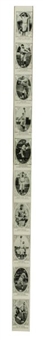 1922 W573 Uncut Vertical Strip of 10 cards with Grover Alexander 